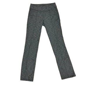 Athleta Gray Heather Yoga Pants Womens Small Straight Leg 4 Pocket Stretch
